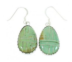 About Turquoise Slab Earrings